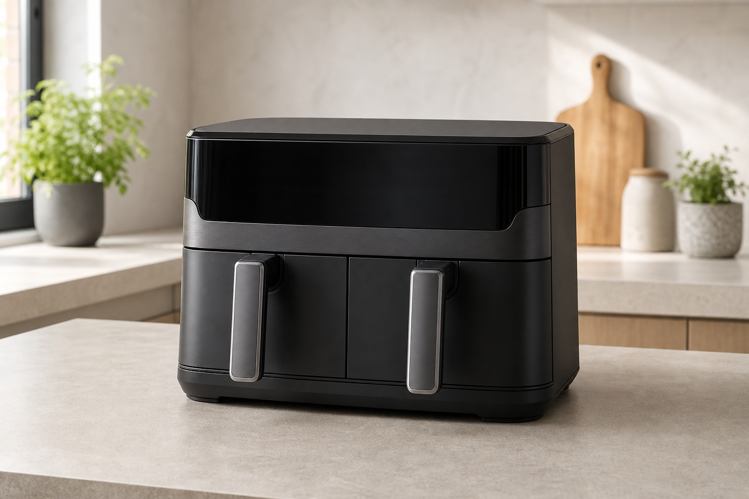 Tefal Dual Easy Fry EY9018 bei Amazon: Doppelkammer-Heißluftfritteuse aktuell für 104,49 Euro