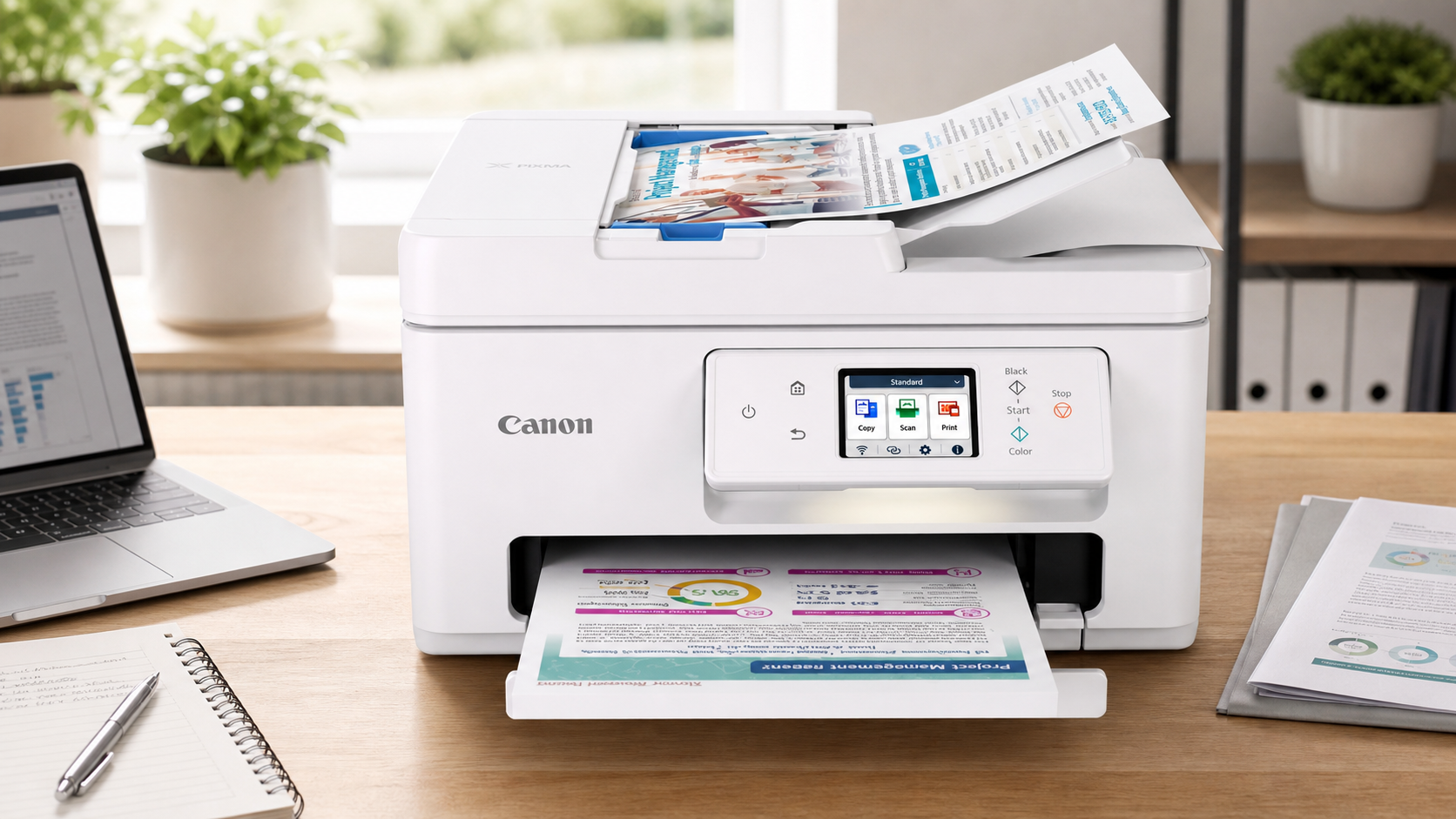 Canon PIXMA TS7750i: Wenn ein kompakter Drucker auch im Homeoffice mitziehen soll