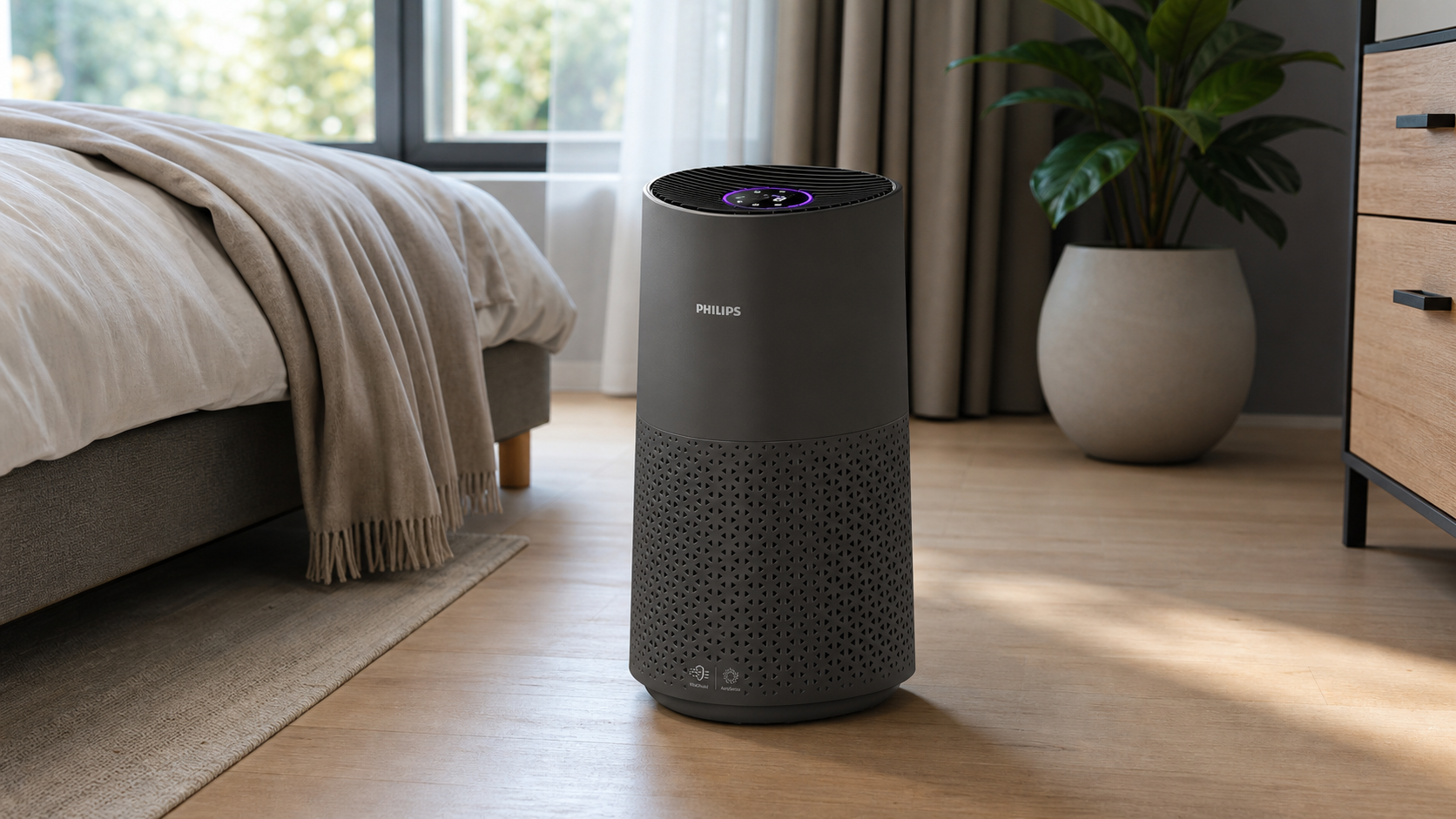 Bessere Luft im Schlafzimmer? Philips AC1715/30 verbindet 78-m²-Klasse mit App-Komfort