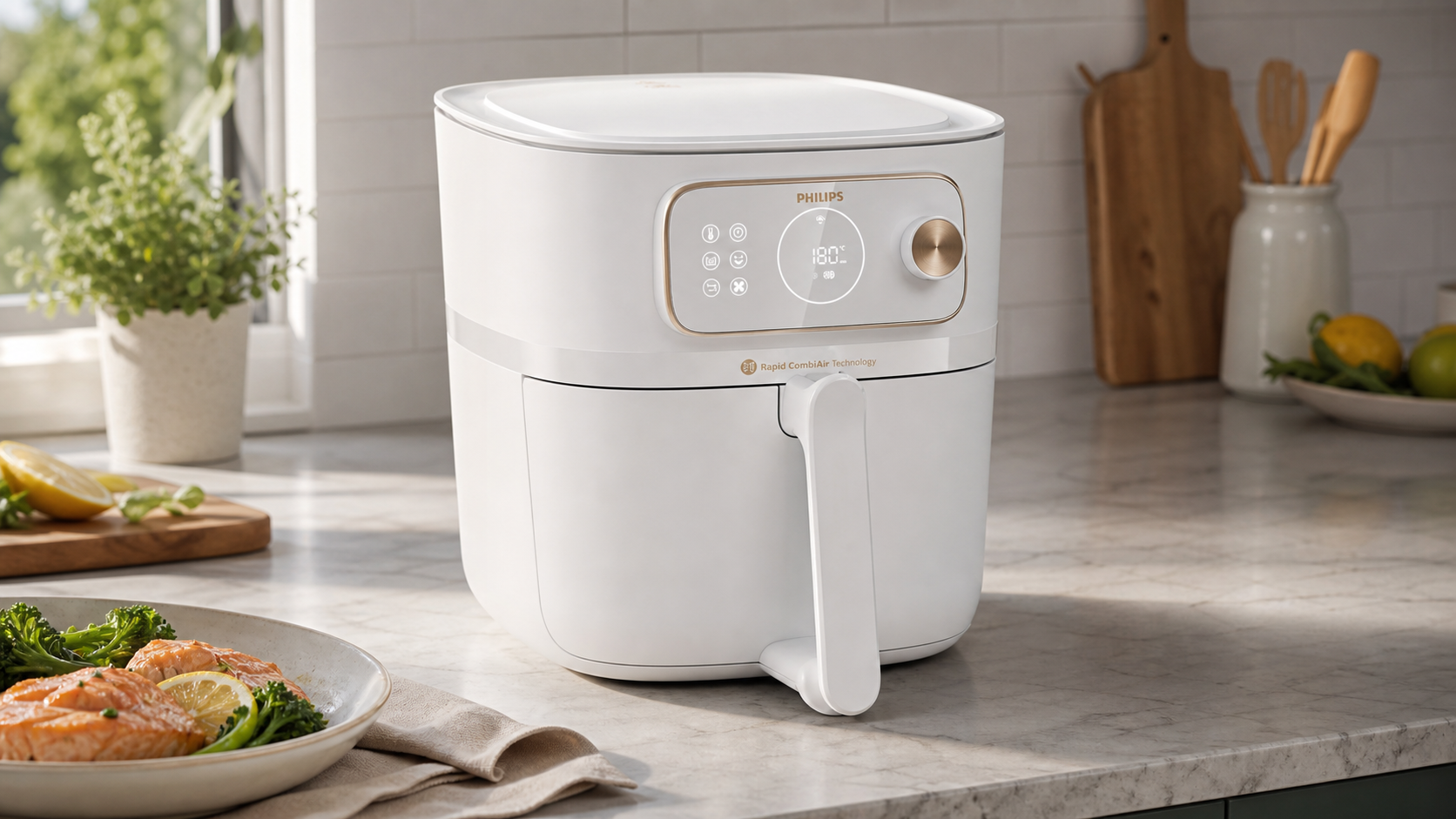 Eine große Schublade statt Doppelkorb? Philips Airfryer Combi 7000 HD9876/25 für den Familienalltag
