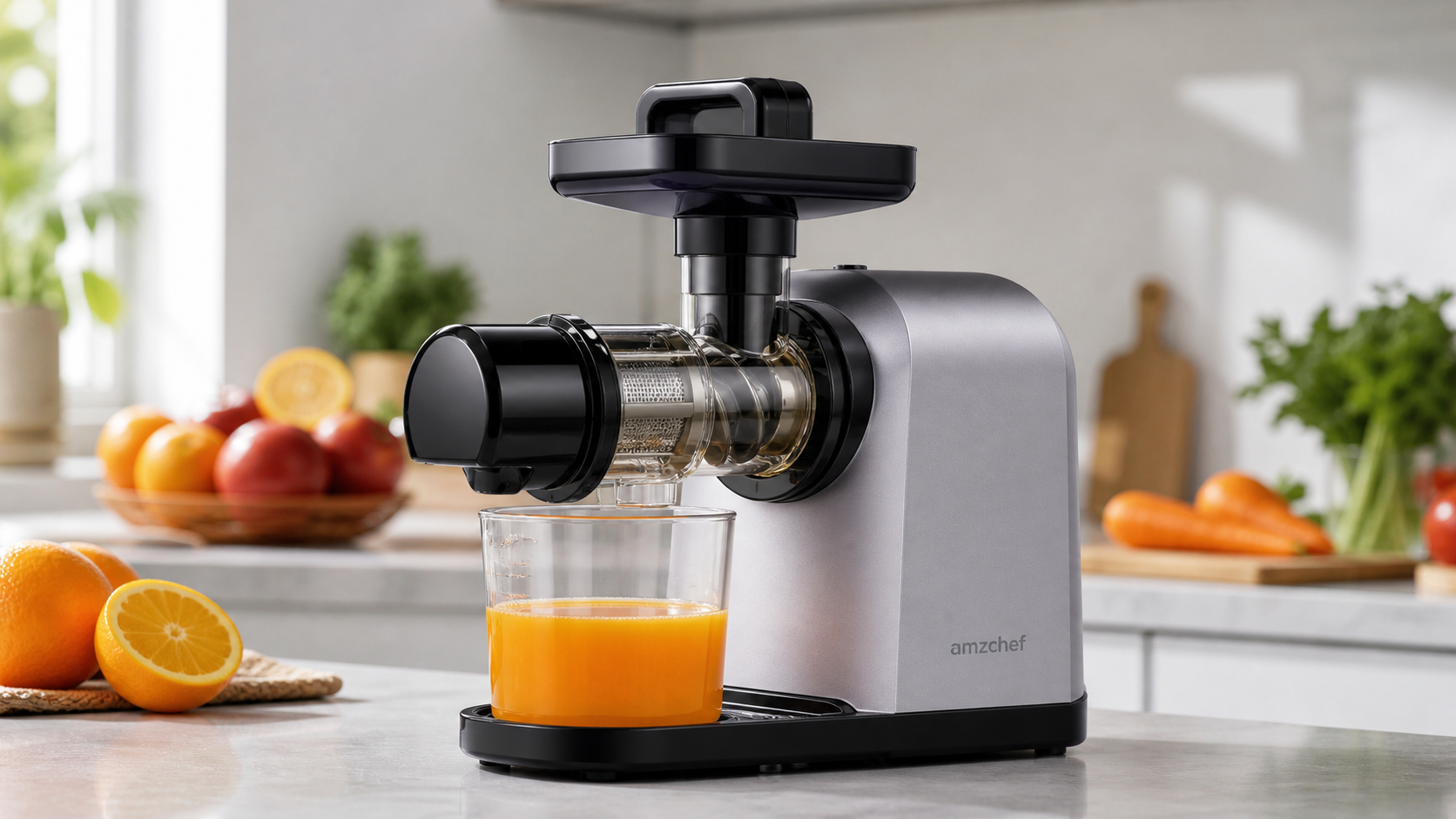 AMZCHEF ZM1501 Slow Juicer Entsafter