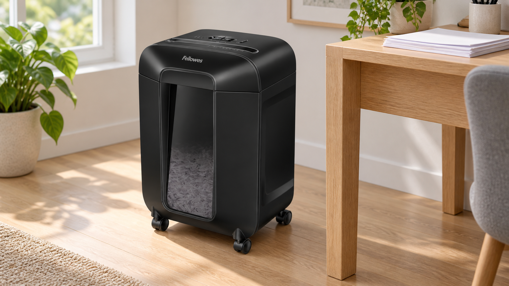 Papier ausmisten mit dem Fellowes Powershred LX85