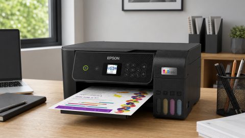 Wenig Nachkaufen, viel Papierkram: Der Epson EcoTank ET-2870 rückt ins Homeoffice