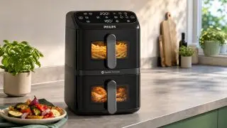 Philips Airfryer 4000 Series Stacked Dual Basket NA460/00