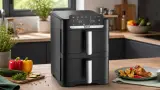 Mehr Ebene als Breite: Tefal Easy Fry Crispy Stack EY7528E0 nutzt die Arbeitsplatte clever aus