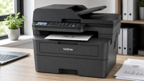 Schwarz-Weiß drucken ohne Tintenpause? Brother MFC-L2827DW kombiniert Tempo, ADF und LAN für den Arbeitsalltag
