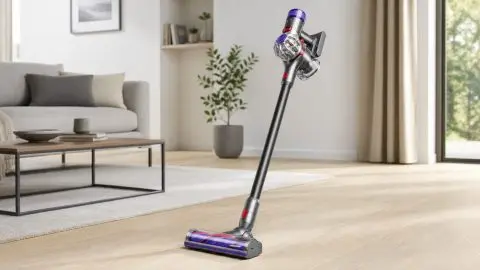 Nicht nur für die schnelle Runde: Dyson V8 Advanced hält Hartboden, Teppich und Sofa flexibel sauber