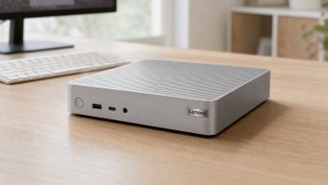 Mehr Desktop auf weniger Fläche: Lenovo IdeaCentre Mini 5 01IRH8 hält den Arbeitsplatz angenehm frei
