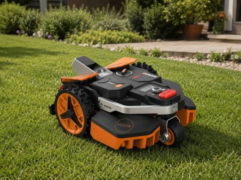 Kein Draht im Rasen, kaum Technikfrust? WORX Landroid Vision M600 WR206E.1 nimmt kleine Gärten per Kamera ins Visier