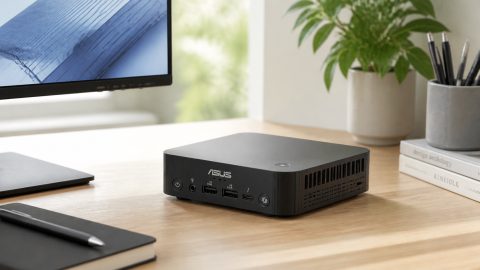 Vier Displays, wenig Platz, viel Ruhe: ASUS ExpertCenter PN54 bringt lokale KI in ein erstaunlich kleines Büroformat