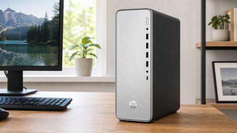 Schlank statt klobig im Arbeitszimmer: HP OmniDesk Slim S03-0230ng hält Windows-Aufgaben angenehm platzsparend