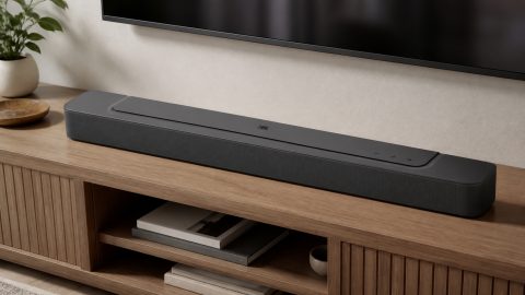 TV-Sound ohne Extra-Subwoofer: Die JBL Bar 300 haelt das Wohnzimmer erstaunlich aufgeraeumt