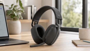 Ein Headset, das im Homeoffice nicht nach Bürozwang aussieht: Logitech Zone Vibe 100 bleibt angenehm alltagstauglich